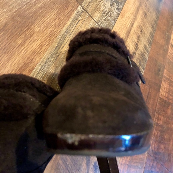 ENZO ANGIOLINI Eastercero Brown Suede Fur Mules - Picture 4 of 6